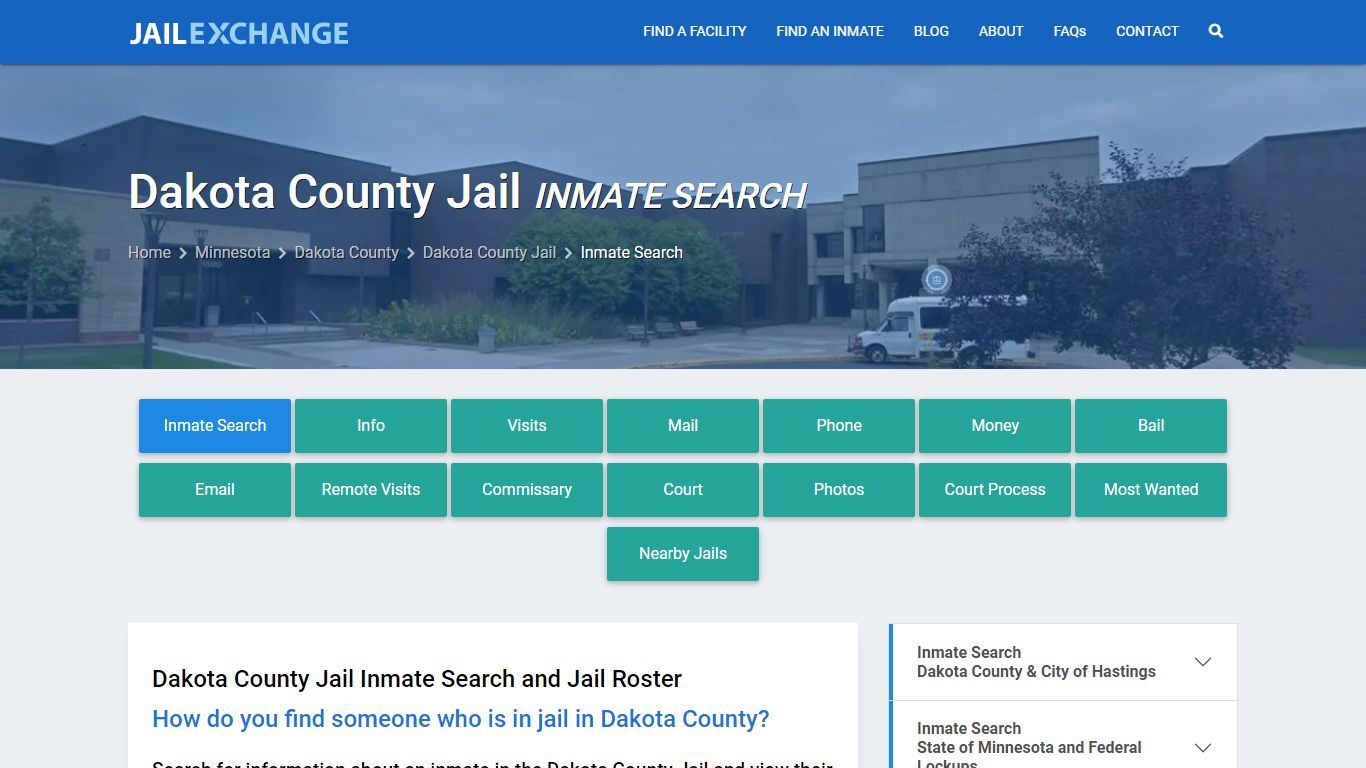 Inmate Search: Roster & Mugshots - Dakota County Jail, MN